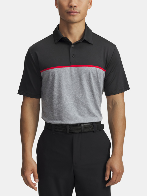 Under Armour Férfi póló Under Armour UA Plyoff 3.0 Stripe Polo LB-BLK
