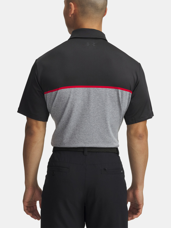Under Armour Férfi póló Under Armour UA Plyoff 3.0 Stripe Polo LB-BLK