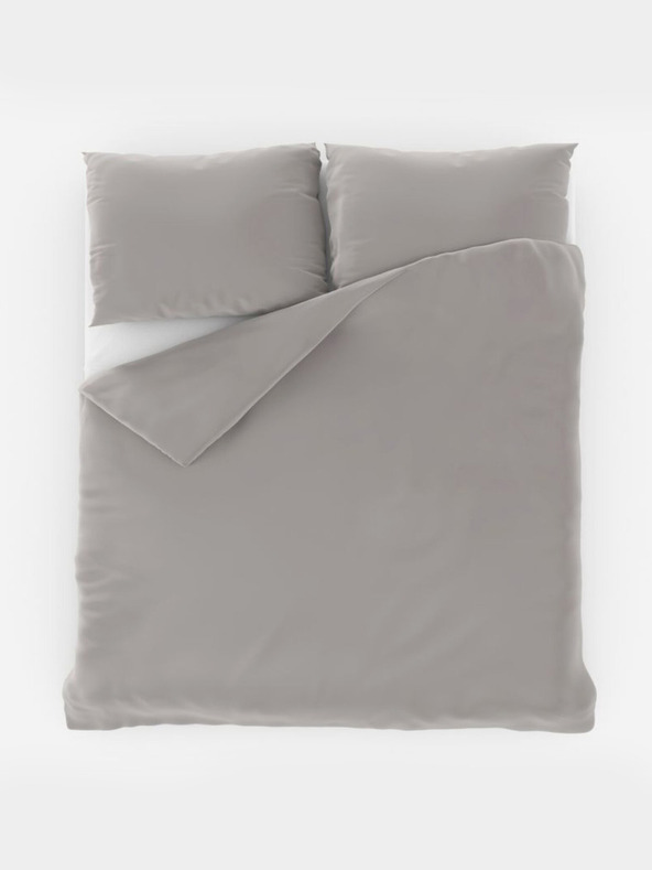 Kvalitex Szatén francia ágyneműhuzat LUXURY COLLECTION 1+2, 220x200, 70x90cm világosszürke