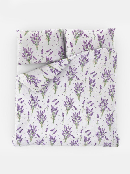 Kvalitex Francia pamut ágynemű PROVENCE COLLECTION 200x200, 70x90cm LEVANDULE lila Kvalitex