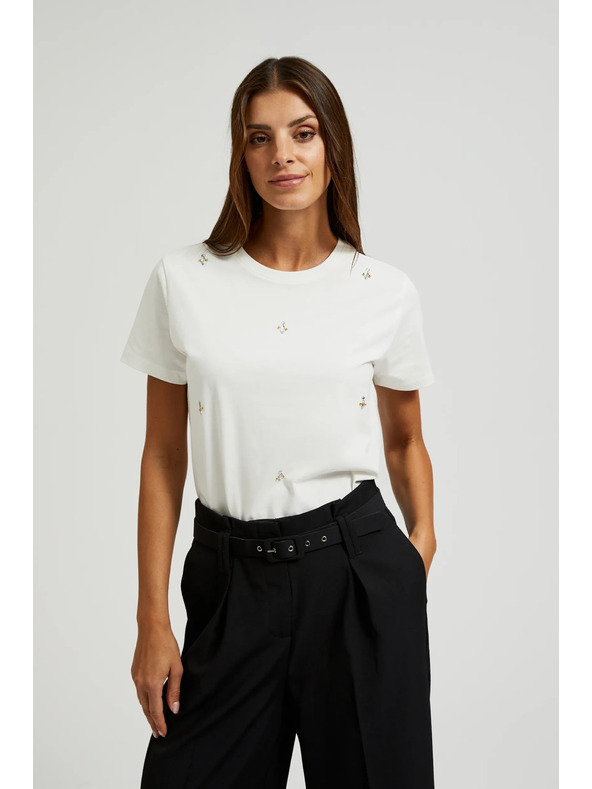 Moodo Fehér basic rövid ujjú póló