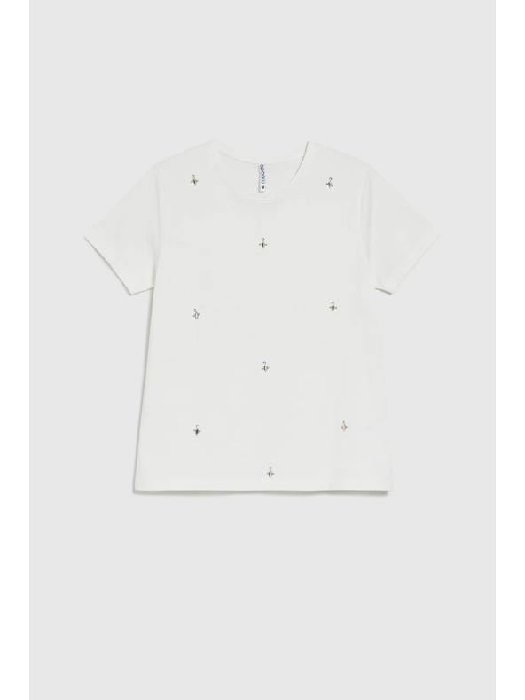 Moodo Fehér basic rövid ujjú póló