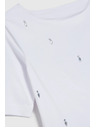 Moodo Fehér basic háromnegyedes ujjú póló