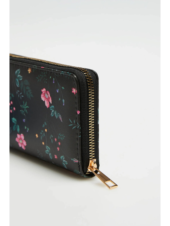 Moodo Fekete mintás pénztárca