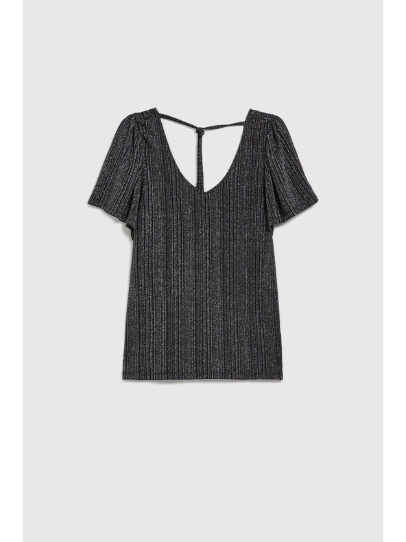 Moodo Ezüst rövid ujjú felső