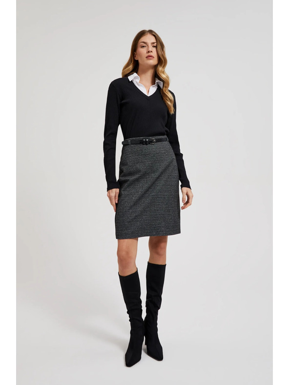 Moodo Fekete női hosszú ujjú felső