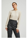 Moodo Bézs női hosszú ujjú felső