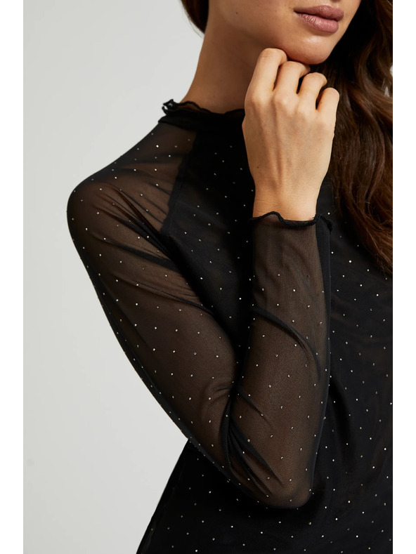 Moodo Fekete garbó hosszú ujjú