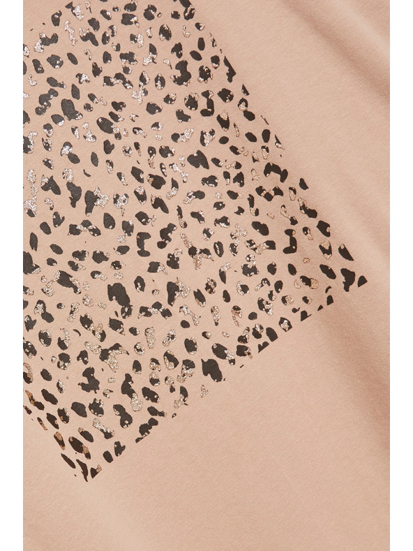 Moodo Világos barna női hosszú ujjú felső