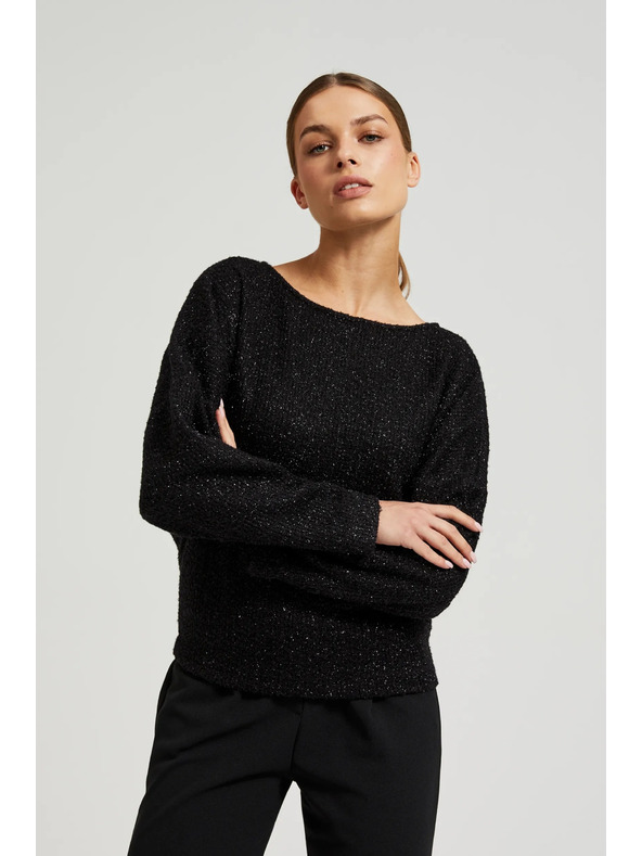 Moodo Fekete hosszú ujjú felső