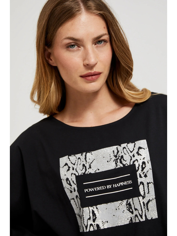 Moodo Fekete női hosszú ujjú felső