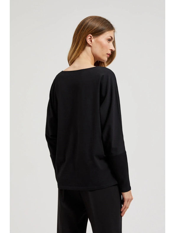Moodo Fekete női hosszú ujjú felső