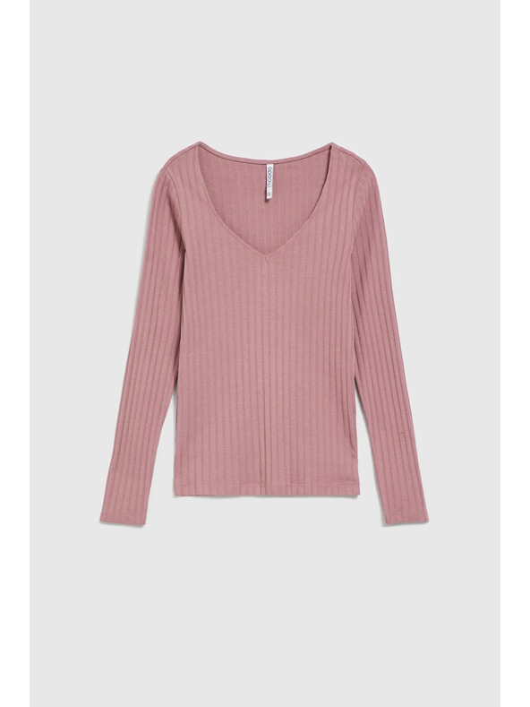 Moodo Púder rózsaszín női hosszú ujjú felső