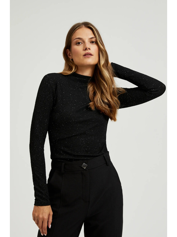 Moodo Fekete női hosszú ujjú felső
