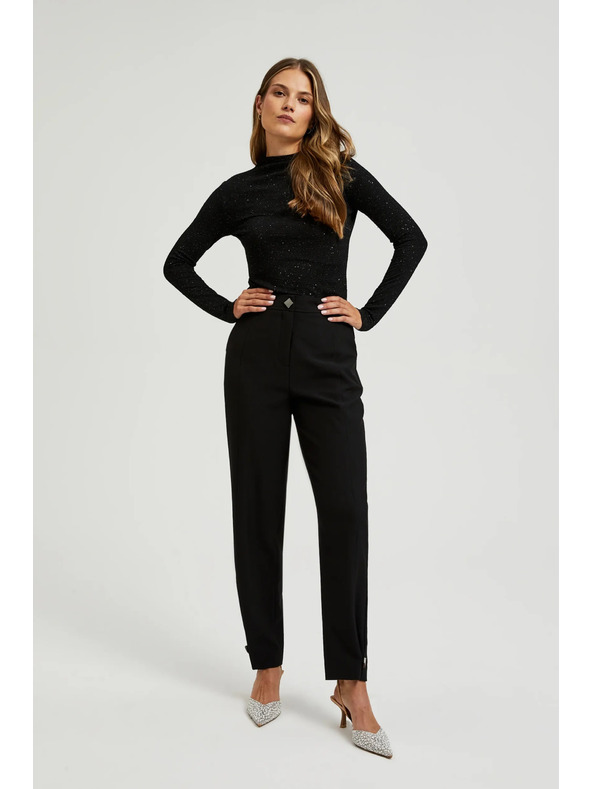 Moodo Fekete női hosszú ujjú felső