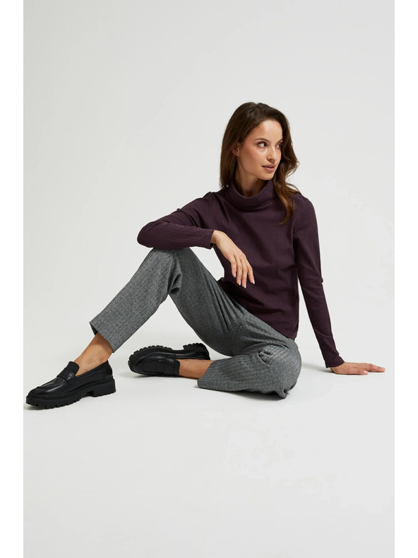 Moodo Sötét lila női hosszú ujjú felső