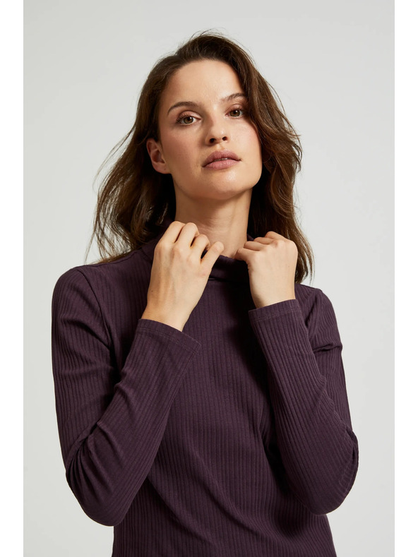 Moodo Sötét lila női hosszú ujjú felső