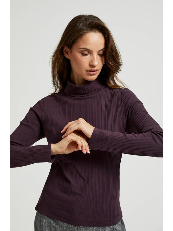 Moodo Sötét lila női hosszú ujjú felső