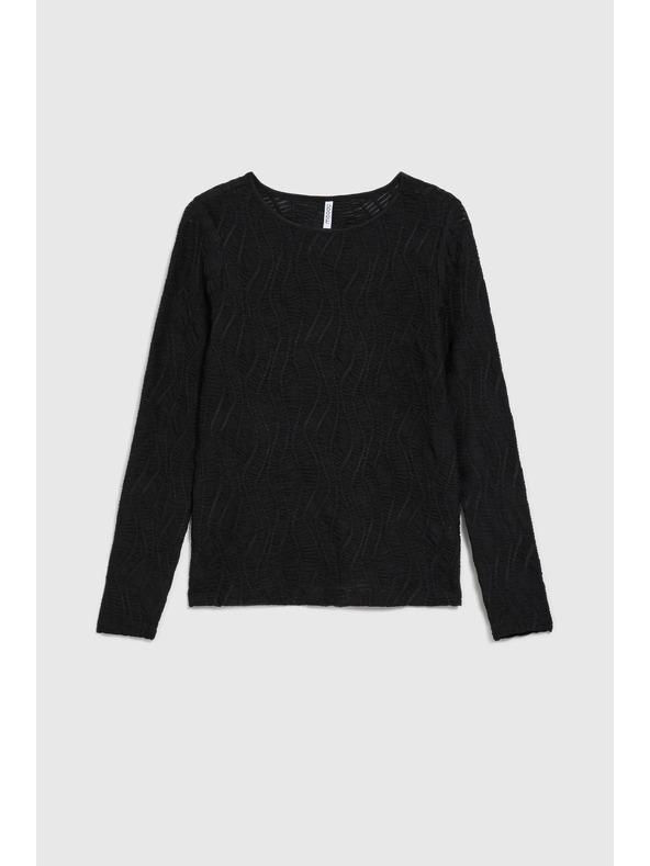 Moodo Fekete női hosszú ujjú felső