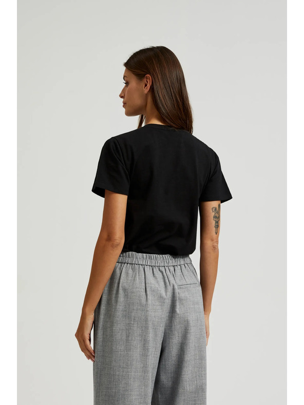 Moodo Fekete rövid ujjú póló