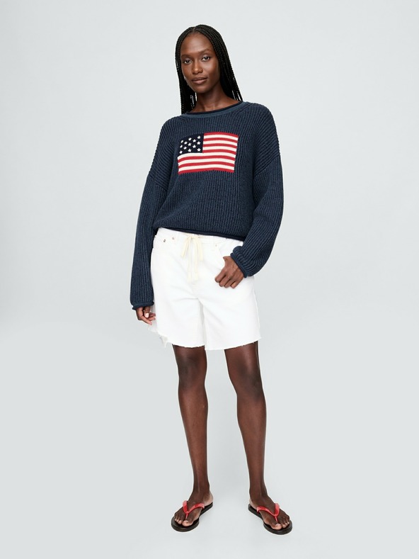 GAP Oversize crop pulóver Americana GAP