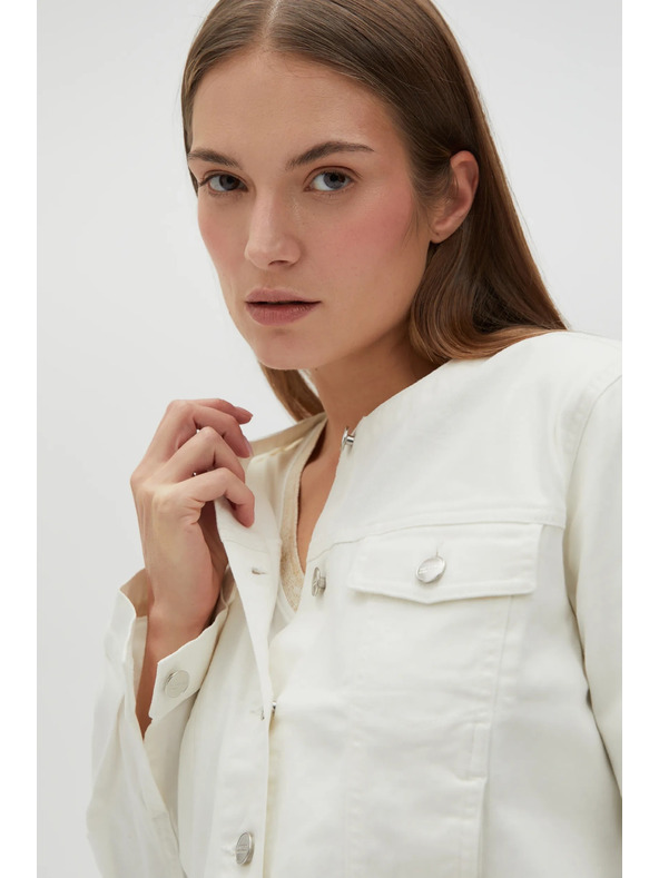 Moodo Fehér női kabát Moodo