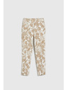 Moodo Fehér virágmintás női nadrág Moodo