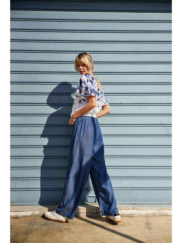 Moodo Kék női bő nadrág Moodo