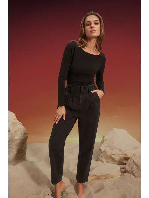 Moodo Fekete nadrág Moodo