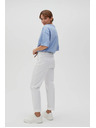 Moodo Fehér Moodo női nadrág övvel