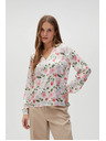 Moodo Fehér virágos Moodo női blúz
