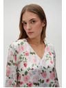 Moodo Fehér virágos Moodo női blúz