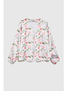 Moodo Fehér virágos Moodo női blúz