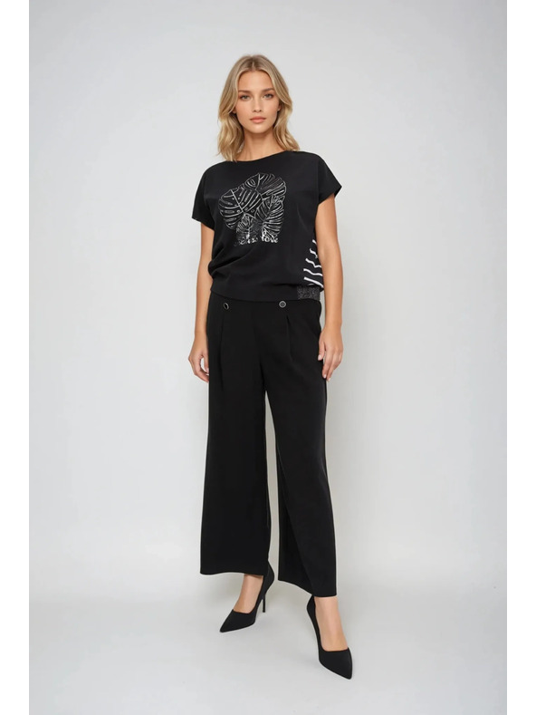 Moodo Fekete női hosszú ing Moodo