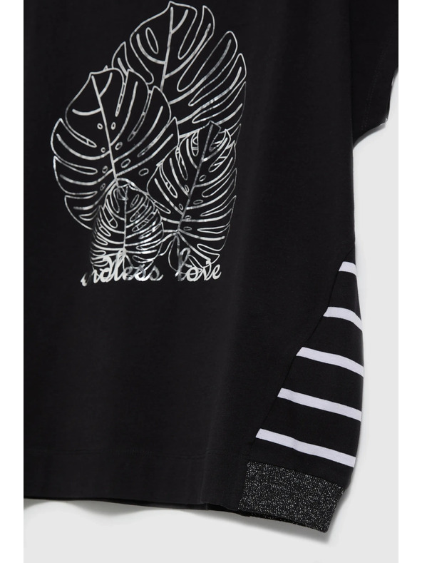 Moodo Fekete női hosszú ing Moodo