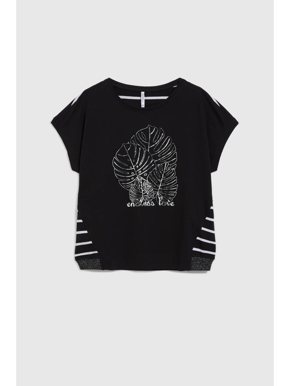 Moodo Fekete női hosszú ing Moodo