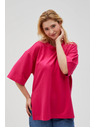 Moodo Fukszia Moodo női pulóver oldalsó hasítékkal