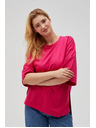 Moodo Fukszia Moodo női pulóver oldalsó hasítékkal