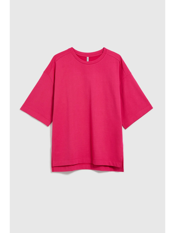 Moodo Fukszia Moodo női pulóver oldalsó hasítékkal