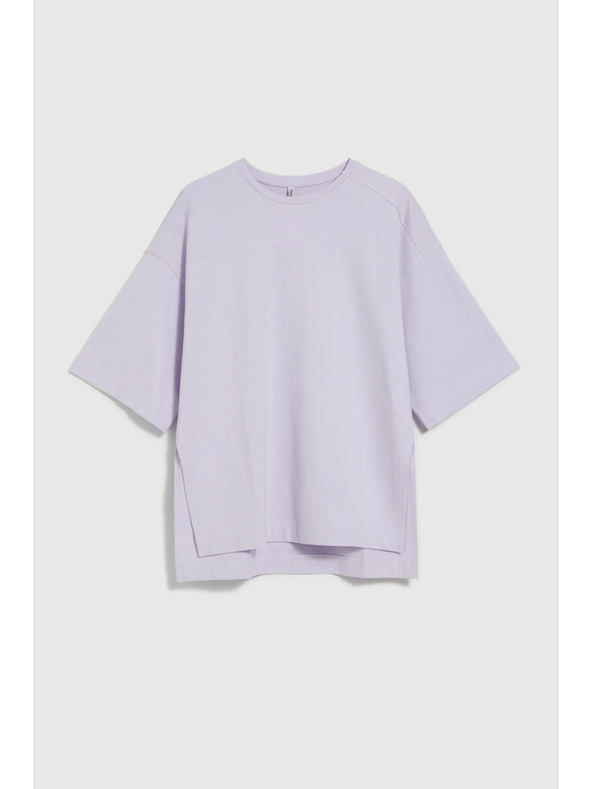 Moodo Lila Moodo női pulóver oldalsó hasítékkal