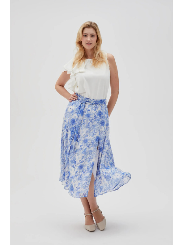 Moodo Kék virágos Moodo női szoknya