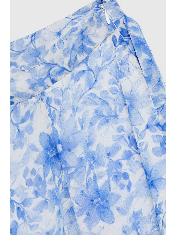 Moodo Kék virágos Moodo női szoknya