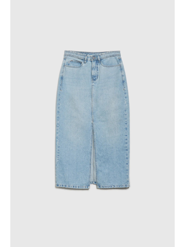 Moodo Moodo hosszú farmer szoknya oldalsó hasítékkal