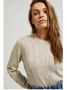 Moodo Bézs női pulóver