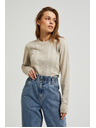 Moodo Bézs női pulóver