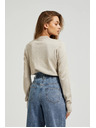 Moodo Bézs női pulóver