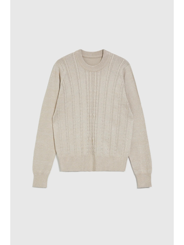 Moodo Bézs női pulóver