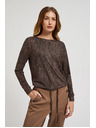Moodo Barna melírozott női pulóver