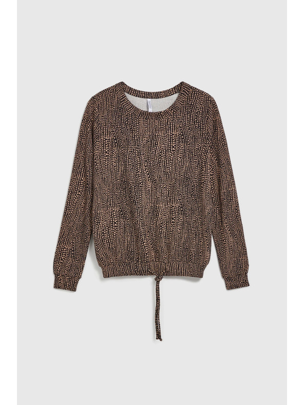 Moodo Barna melírozott női pulóver