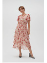 Moodo Fehér-piros virágos Moodo női ruha